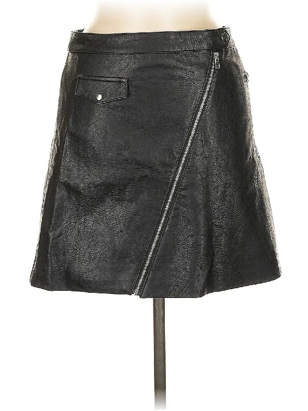 versatile coatFaux Leather Skirt