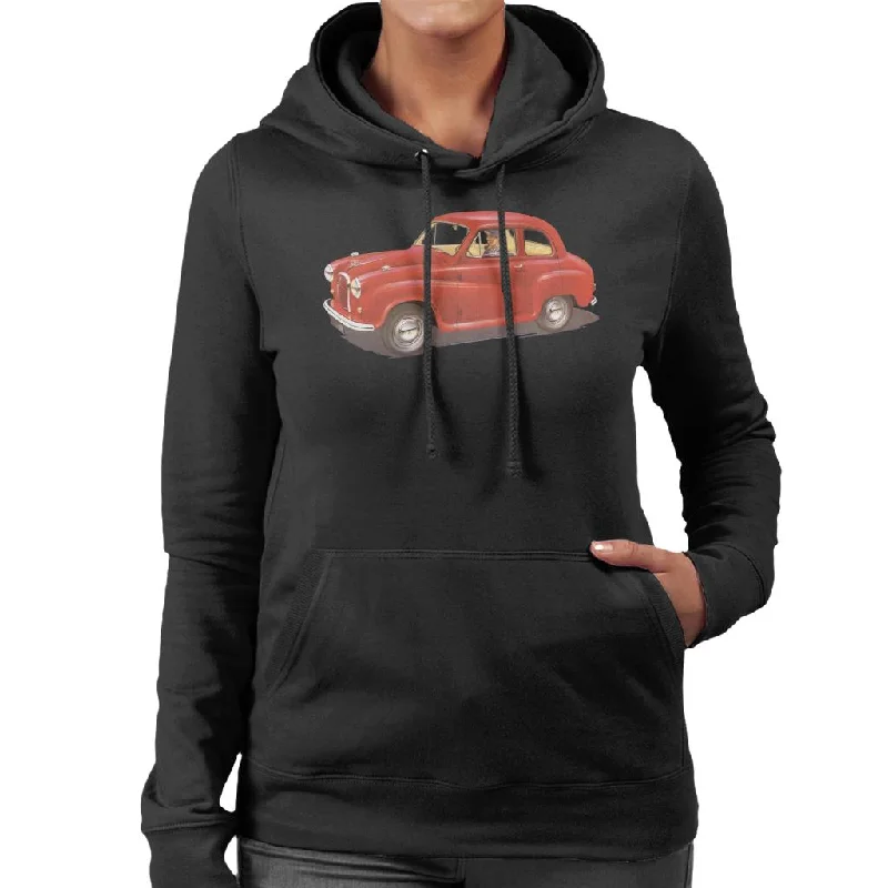 casual fit hoodieAustin A35 Red British Motor Heritage Women's Hooded Sweatshirt