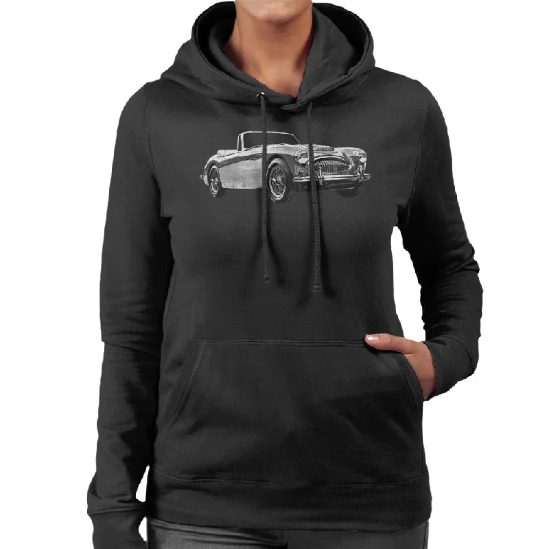 minimal hoodieAustin Healey Grey British Motor Heritage Women's Hooded Sweatshirt