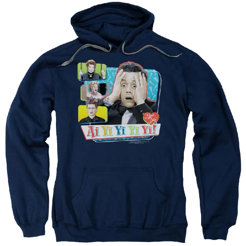 warm pullover hoodieI Love Lucy Ai Yi Yi Yi Yi Pullover Hoodie