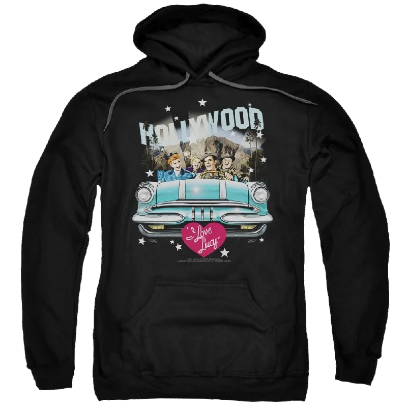 trendy hooded sweatshirtI Love Lucy Hollywood Road Trip Pullover Hoodie