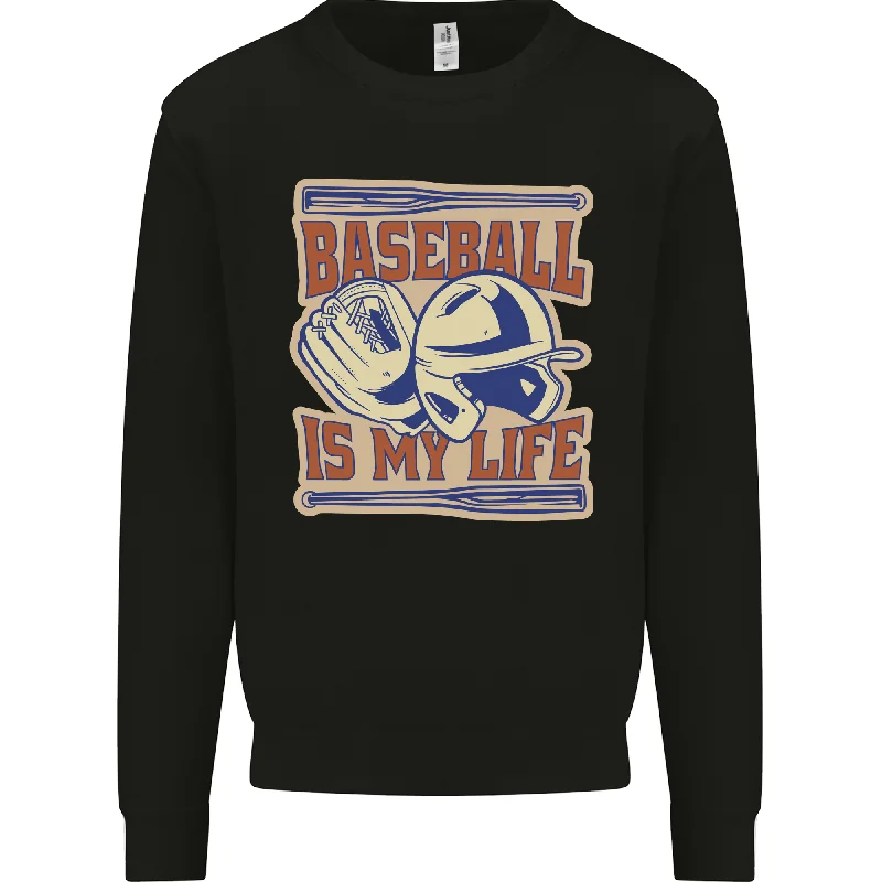 minimaBaseball is My Life Mens Sweatshirt Jumper