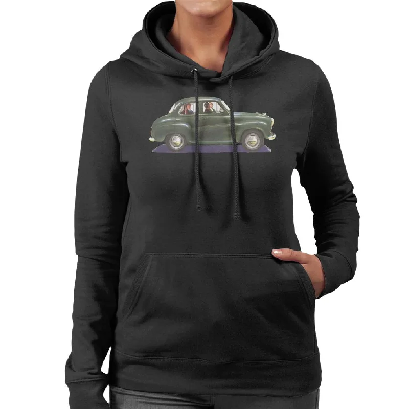 fleece hoodieAustin A35 Green British Motor Heritage Women's Hooded Sweatshirt