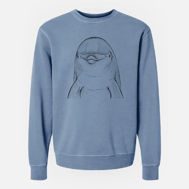 classic gym sweatshirtBare Dave the Dolphin - Unisex Pigment Dyed Crew Sweatshirt