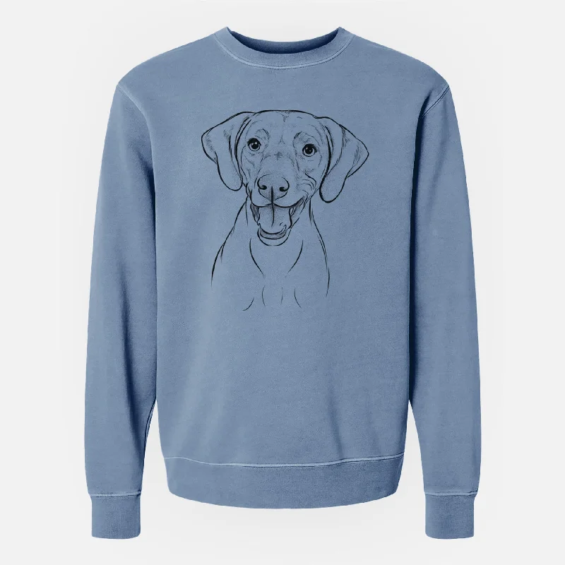 high-end athletic hoodieBare Ruby the Vizsla - Unisex Pigment Dyed Crew Sweatshirt