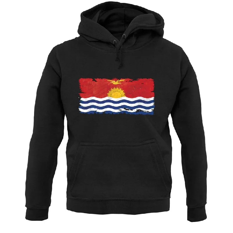 cool graphic hoodieKiribati Grunge Style Flag Unisex Hoodie