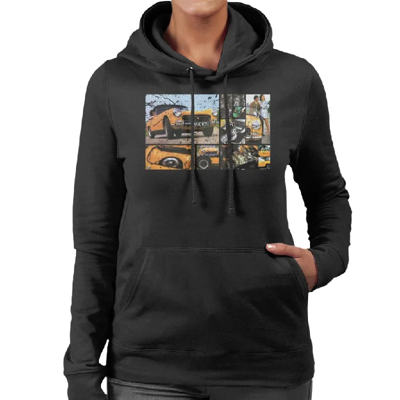 lightweight hoodieAustin Healey Sprite Mark IV Montage British Motor Heritage Women's Hooded Sweatshirt