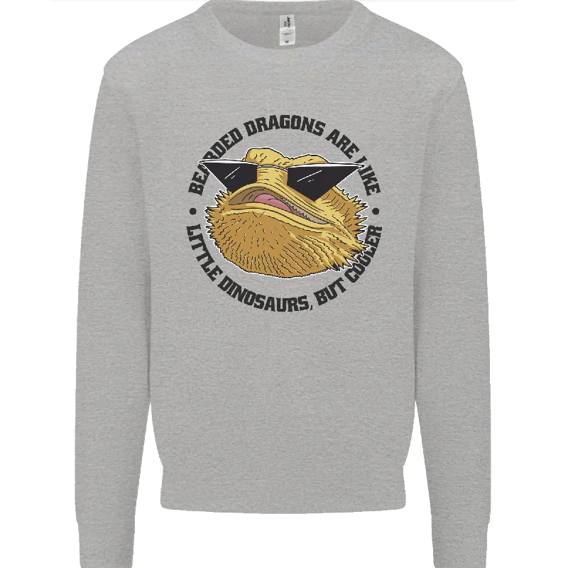 athletic streetwear sweatshirtBearded Dragons Are Like Little Dinosaurs Mens Sweatshirt Jumper