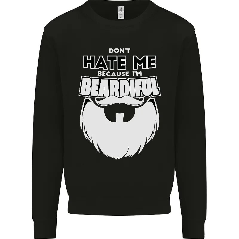 luxe gym hoodieBeardiful Funny Beard Mens Sweatshirt Jumper