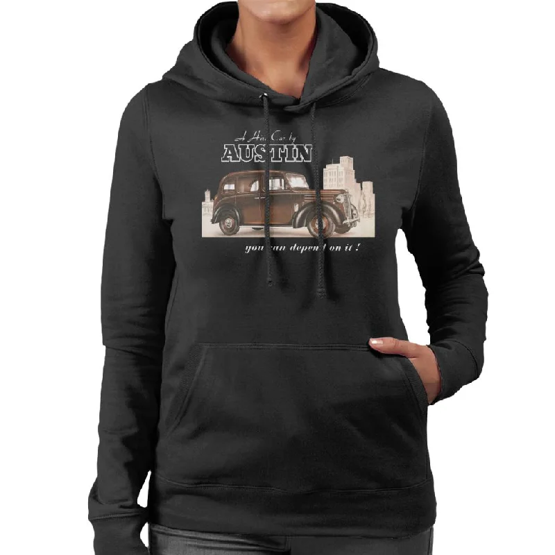 street style hoodieAustin You Can Depend On It British Motor Heritage Women's Hooded Sweatshirt