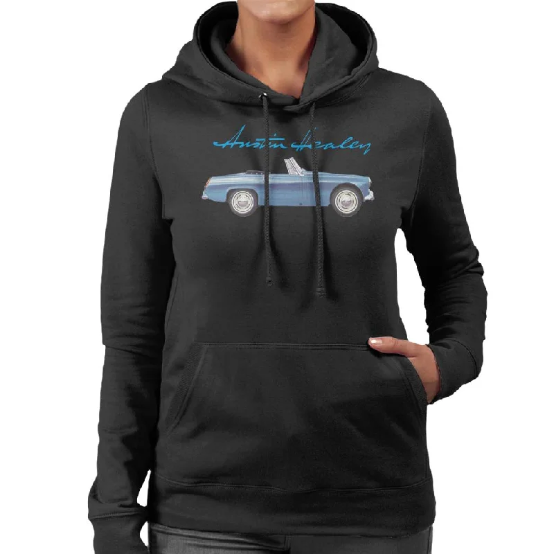 graphic hoodieAustin Healey Blue British Motor Heritage Women's Hooded Sweatshirt