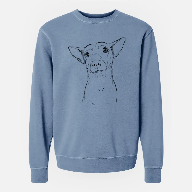 contemporary fitness sweatshirtBare Yogi the Mixed Breed - Unisex Pigment Dyed Crew Sweatshirt