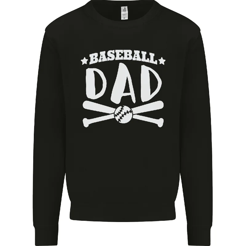 fitness hoodie for trainingBaseball Dad Funny Fathers Day Mens Sweatshirt Jumper