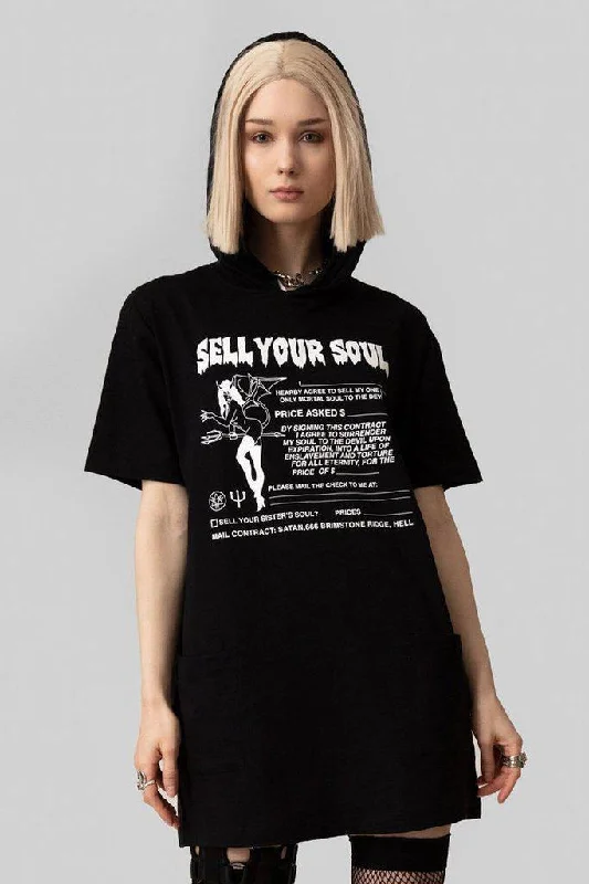 Sell Your Soul - Hooded T-Shirt - Unisex