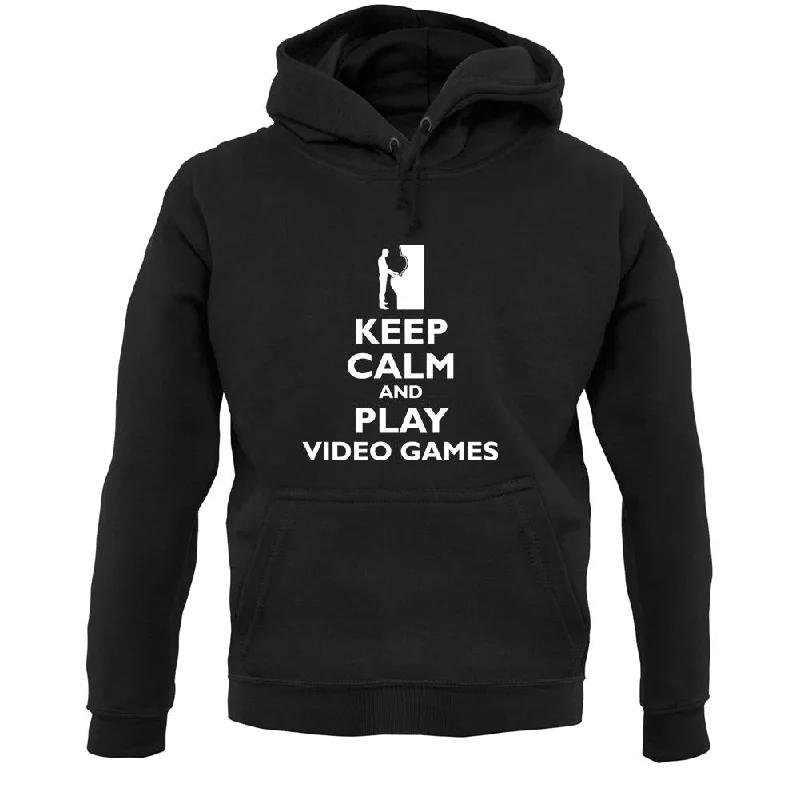 minimal hoodieKeep Calm and Play Video Games Unisex Hoodie