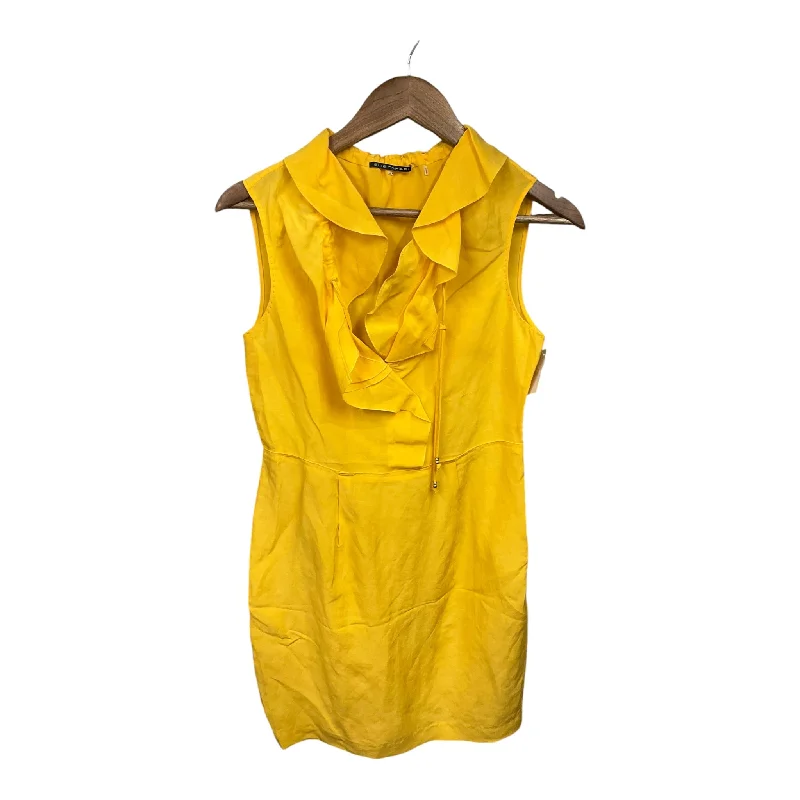 casual midi dressDress Casual Short By Elie Tahari In Yellow, Size: S